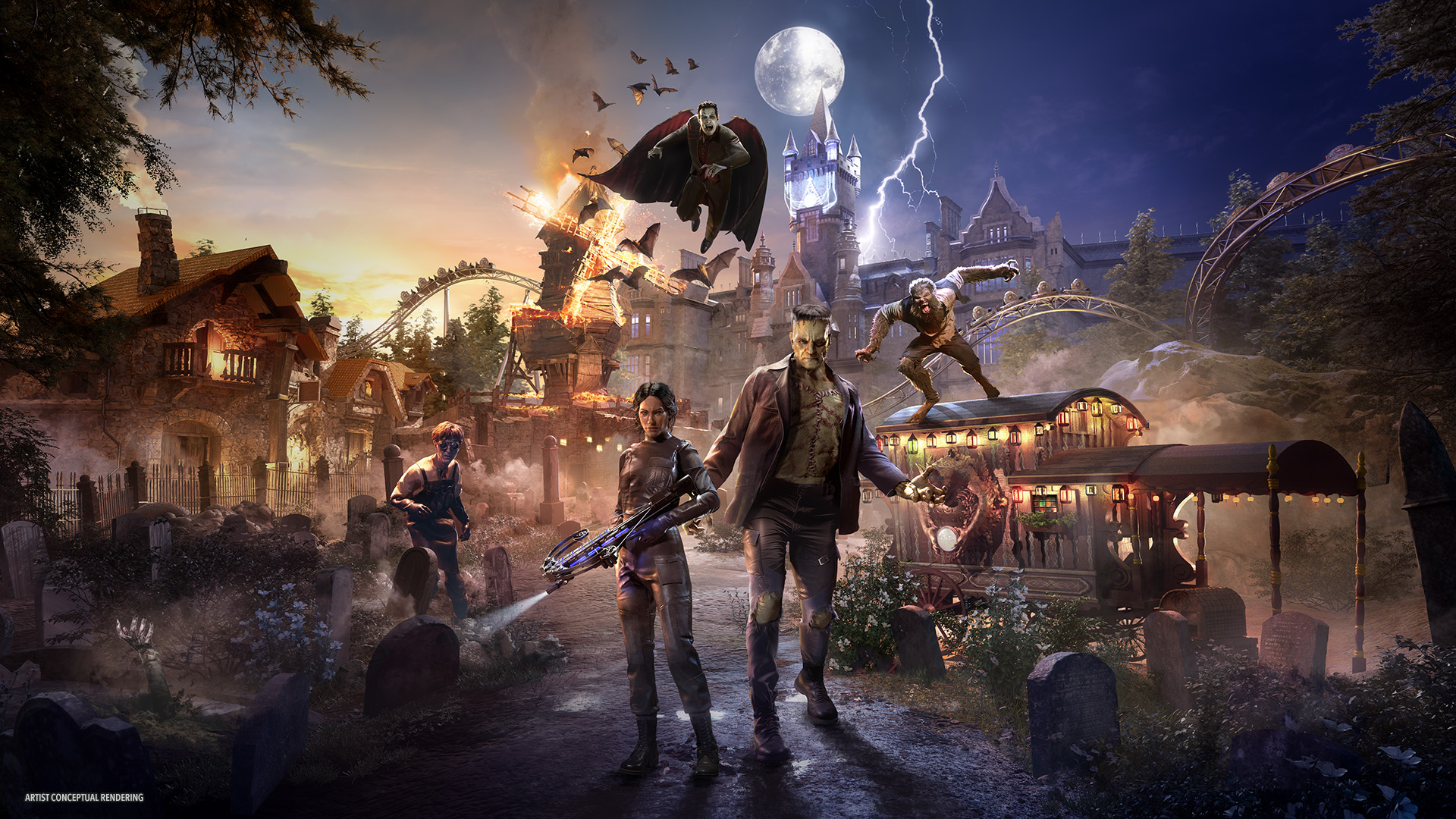 Universal Orlando Resort Unveils Heart-Pounding New Details About Dark Universe – A Shadowy World of Legendary Monsters Coming to Universal Epic Universe in 2025 